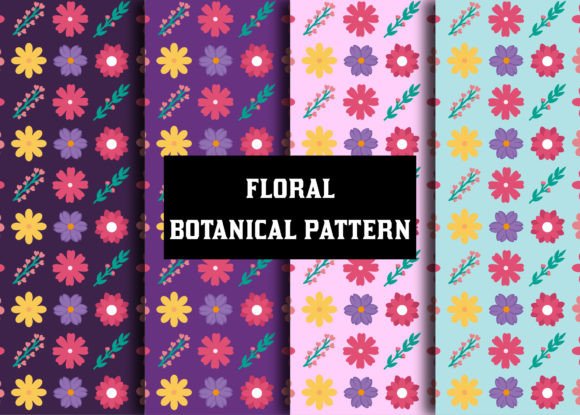 Download Floral Digital Paper Botanical Patterns - Digital paper Collection