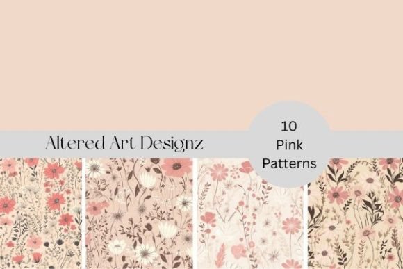 Download Pink and Cream Digital Paper Pack - Digital paper Collection