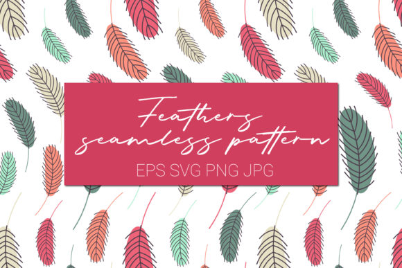 Download Bohemian Digital Paper.Feathers Pattern - Digital paper Collection